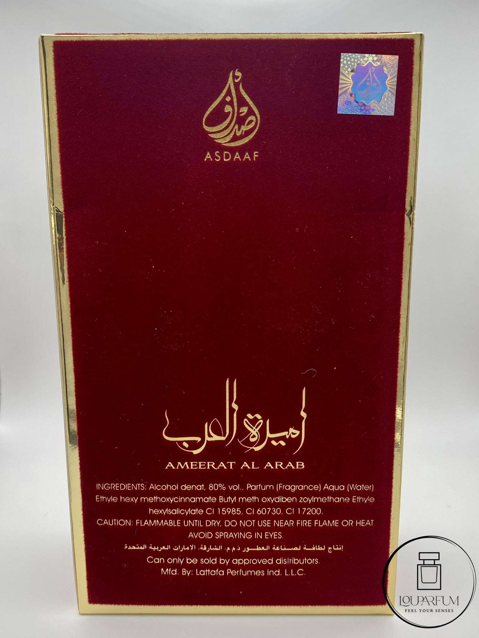 AMEERAT AL ARAB ROJO 100ml - LouParfum